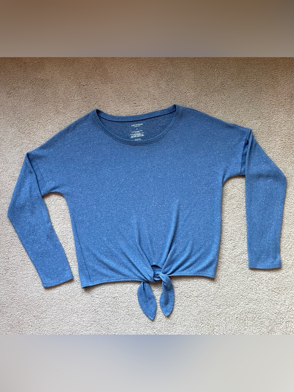 Arizona Jean company size small lightweight sweater, denim blue color